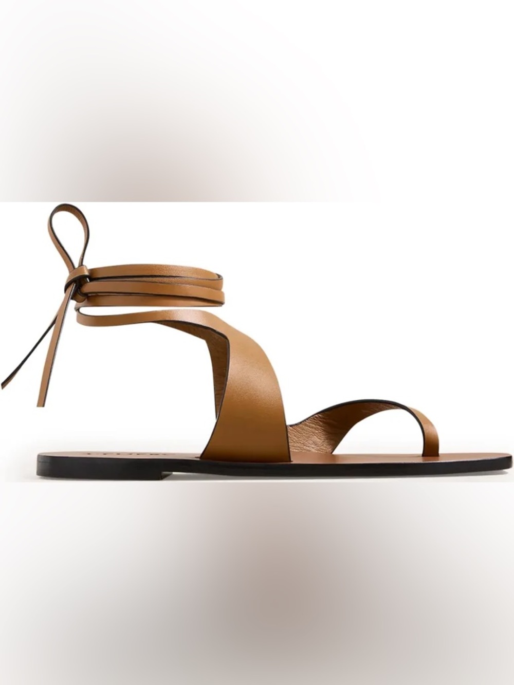 Women’s Strappy Ankle-Tie Sandals - Tan - Picture 7 of 7